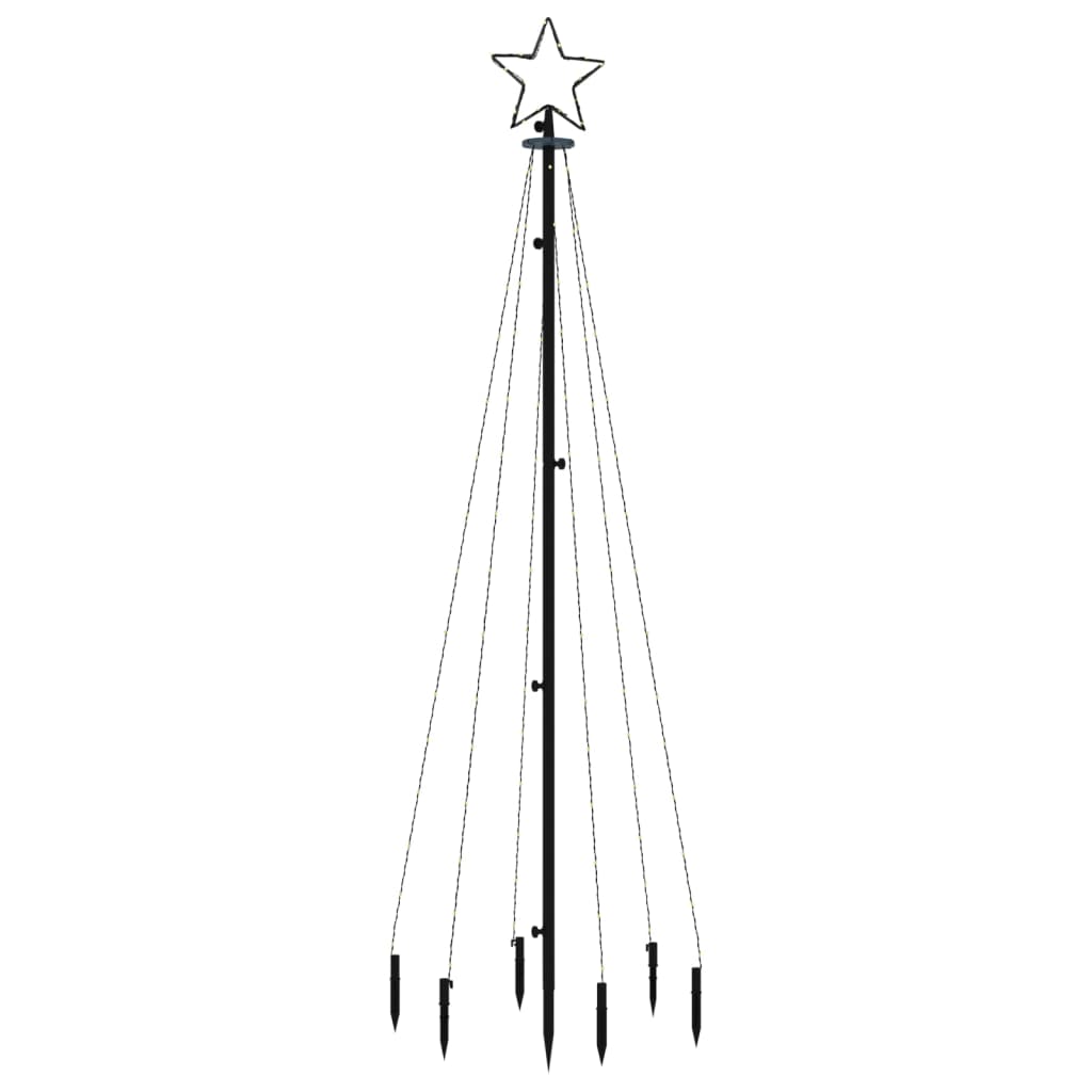 Kerstboom met grondpin 108 LED's warmwit 180 cm is nu te koop bij PeponiXL, paradijselijk wonen!
