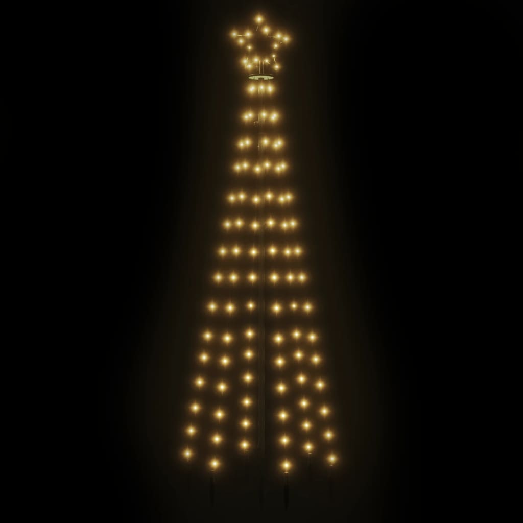 Kerstboom met grondpin 108 LED's warmwit 180 cm is nu te koop bij PeponiXL, paradijselijk wonen!