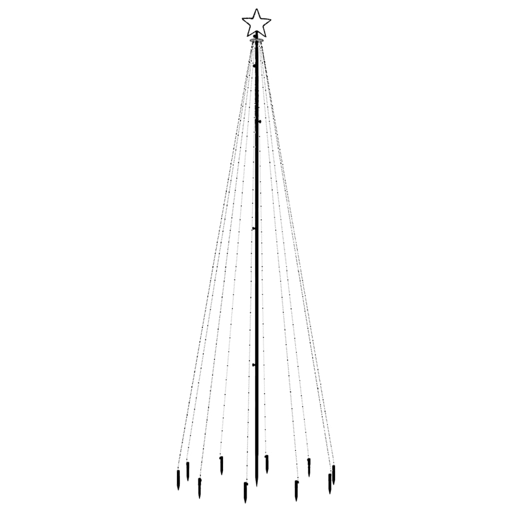 Kerstboom met grondpin 310 LED's warmwit 300 cm is nu te koop bij PeponiXL, paradijselijk wonen!