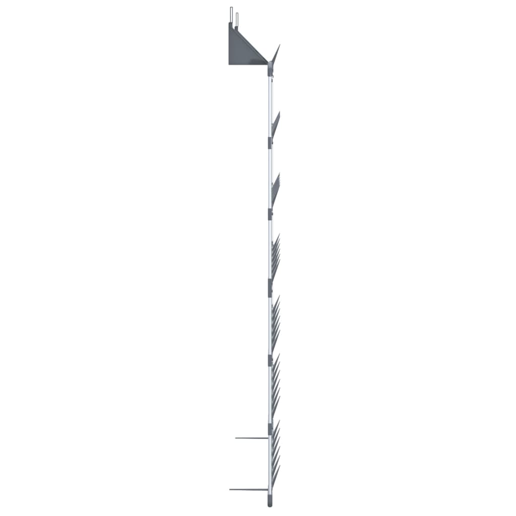 Schoenenrek hangend 66x13x139 cm zilverkleurig is nu te koop bij PeponiXL, paradijselijk wonen!