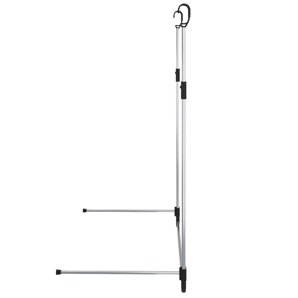 Kledingroede telescopisch hangend zilverkleurig is nu te koop bij PeponiXL, paradijselijk wonen!