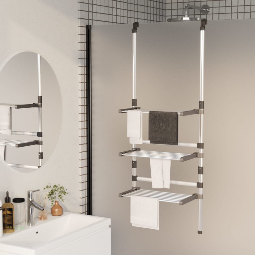 Droogrek 3-laags hangend aluminium is nu te koop bij PeponiXL, paradijselijk wonen!