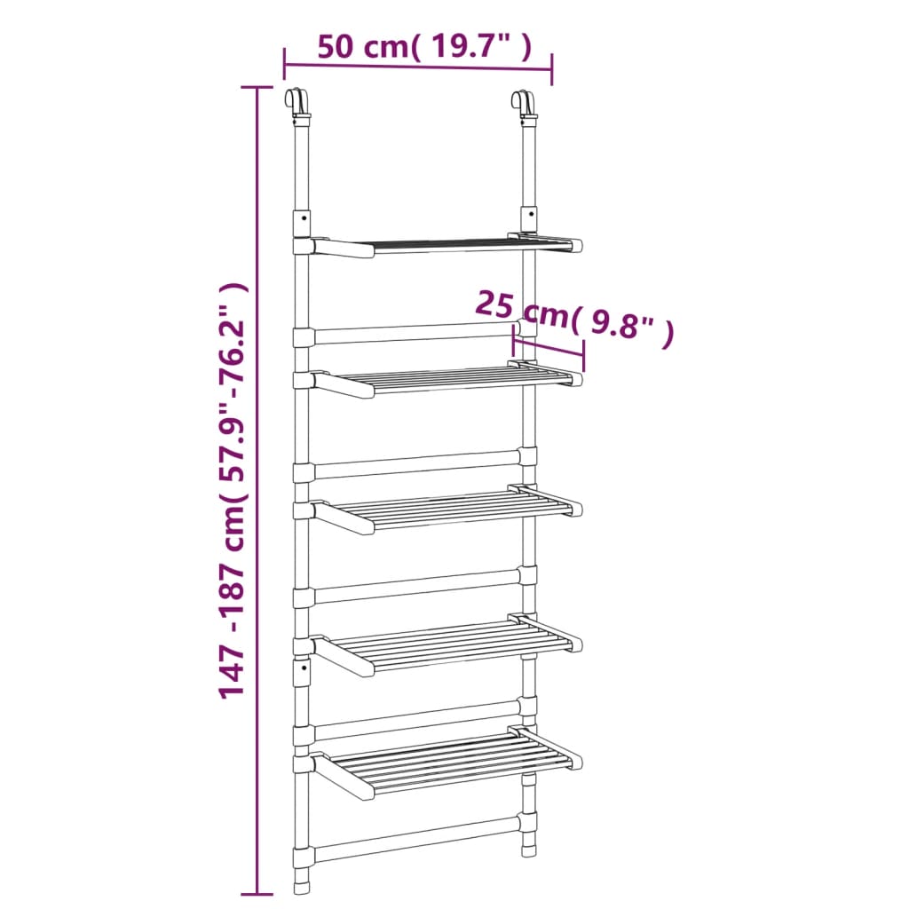 Droogrek 5-laags hangend aluminium is nu te koop bij PeponiXL, paradijselijk wonen!
