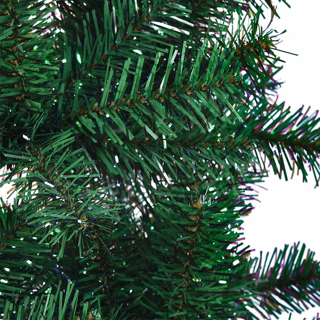 Kunstkerstboom met iriserende uiteinden 120 cm PVC groen is nu te koop bij PeponiXL, paradijselijk wonen!