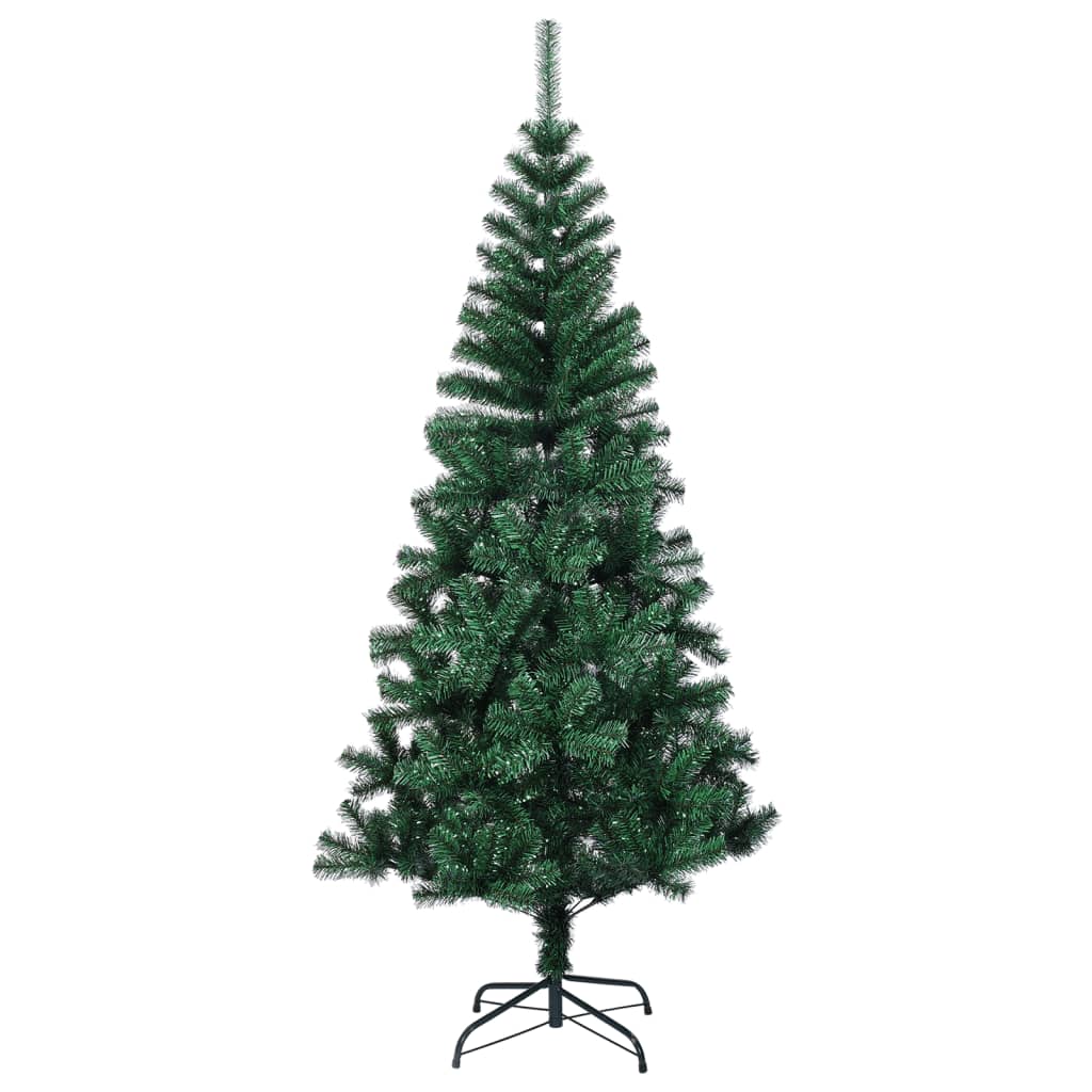 Kunstkerstboom met iriserende uiteinden 150 cm PVC groen is nu te koop bij PeponiXL, paradijselijk wonen!