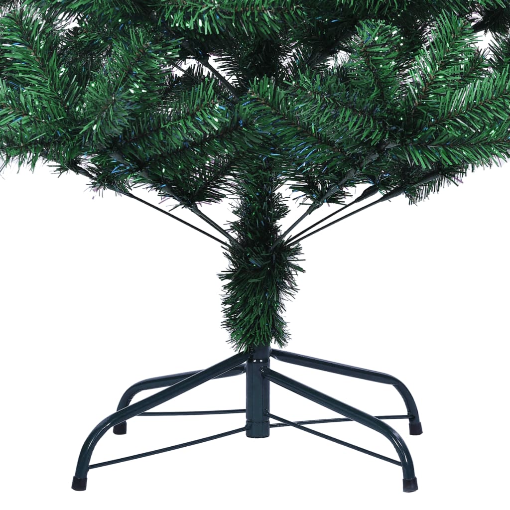 Kunstkerstboom met iriserende uiteinden 180 cm PVC groen is nu te koop bij PeponiXL, paradijselijk wonen!