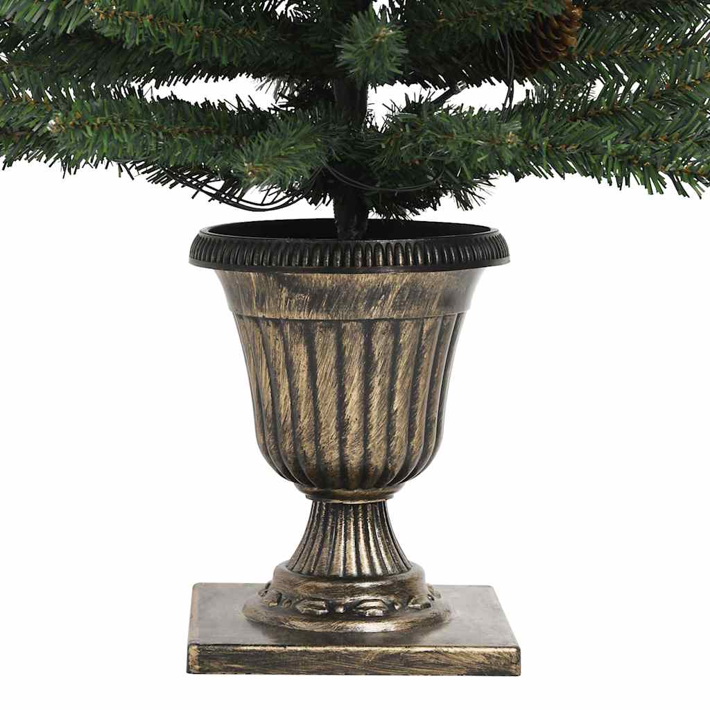 Kunstkerstbomen 2 st met krans, guirlande en LED's is nu te koop bij PeponiXL, paradijselijk wonen!