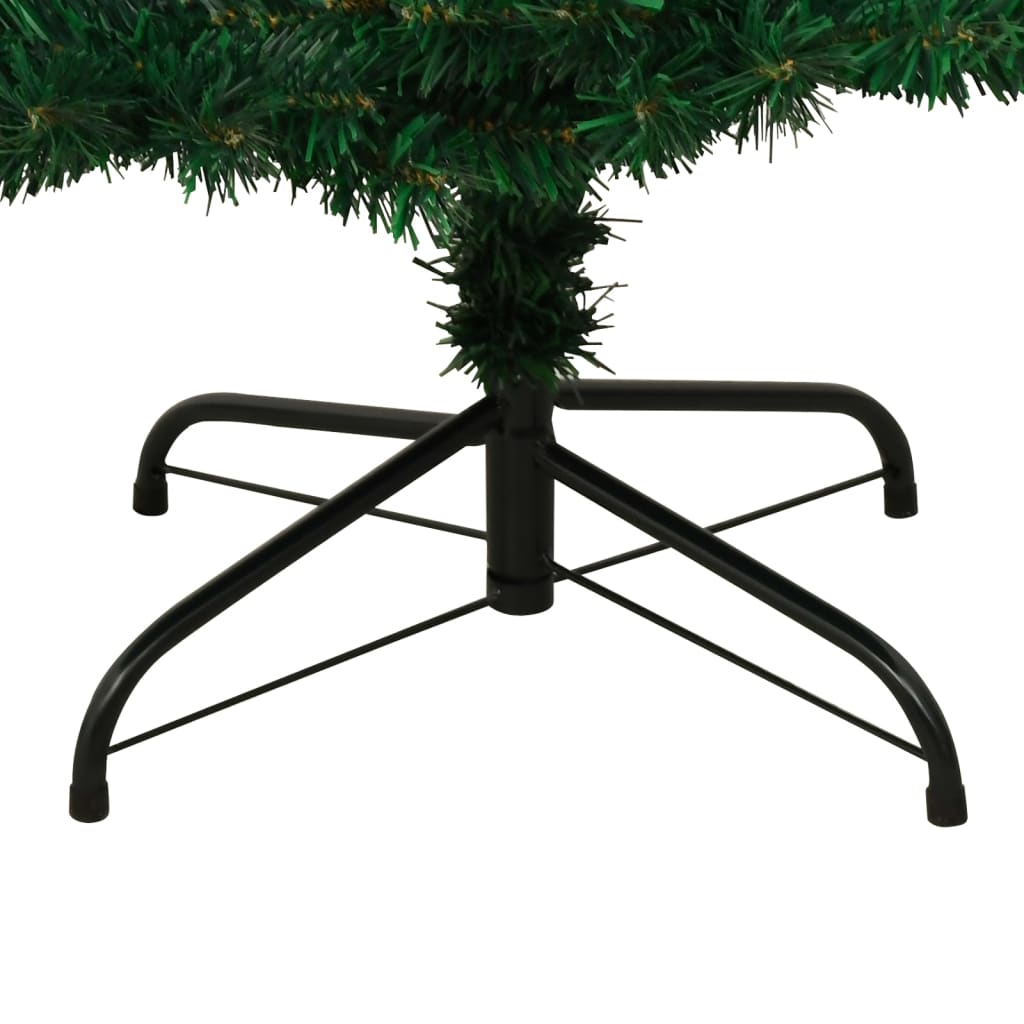 Kunstkerstboom met verlichting en standaard 150 cm PVC groen is nu te koop bij PeponiXL, paradijselijk wonen!