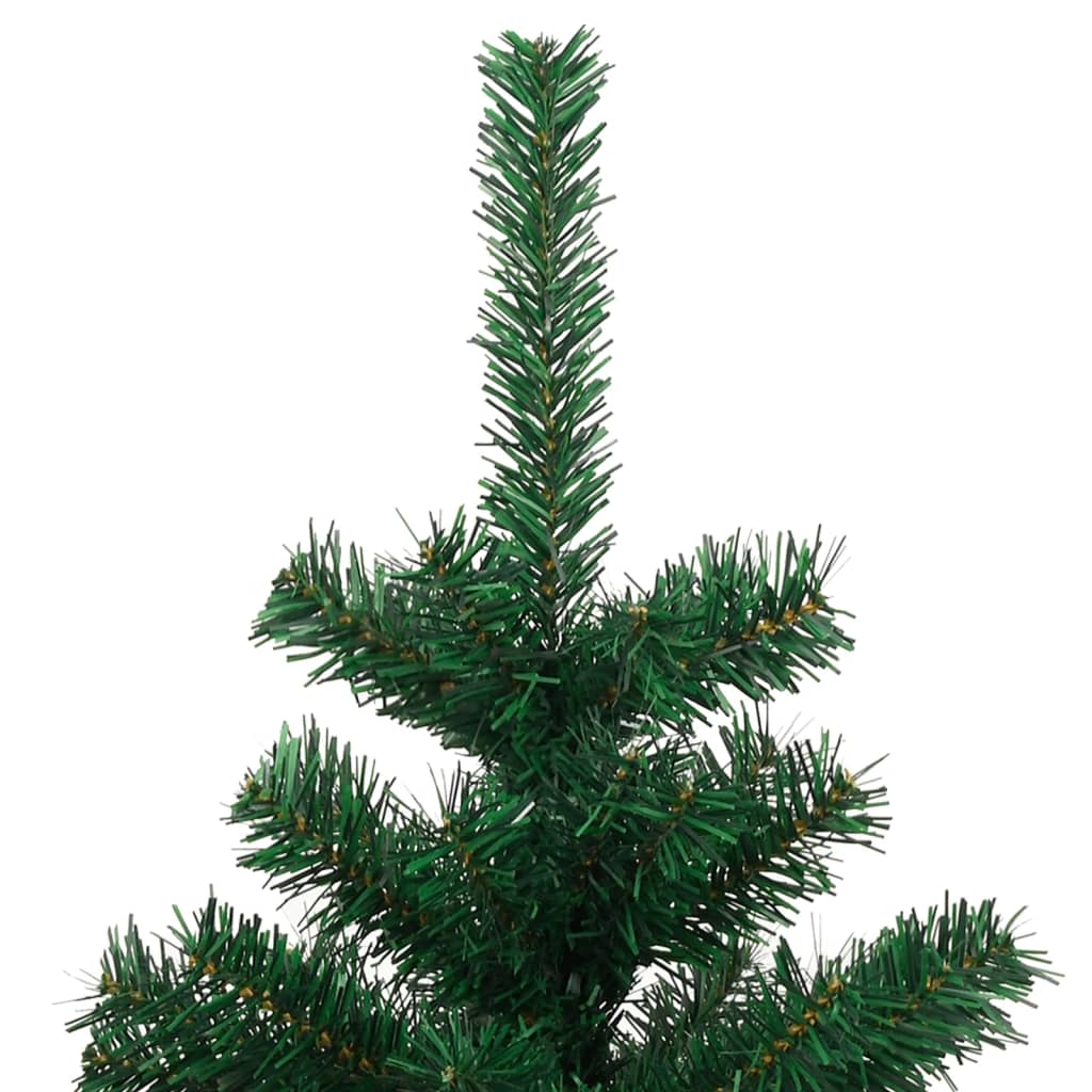 Kunstkerstboom met verlichting en standaard 180 cm PVC groen is nu te koop bij PeponiXL, paradijselijk wonen!