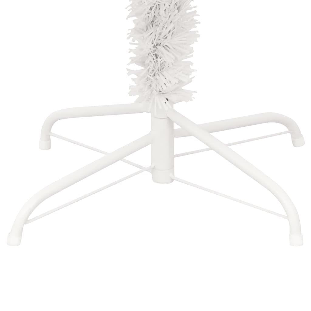 Kunstkerstboom met verlichting en standaard 150 cm PVC wit is nu te koop bij PeponiXL, paradijselijk wonen!