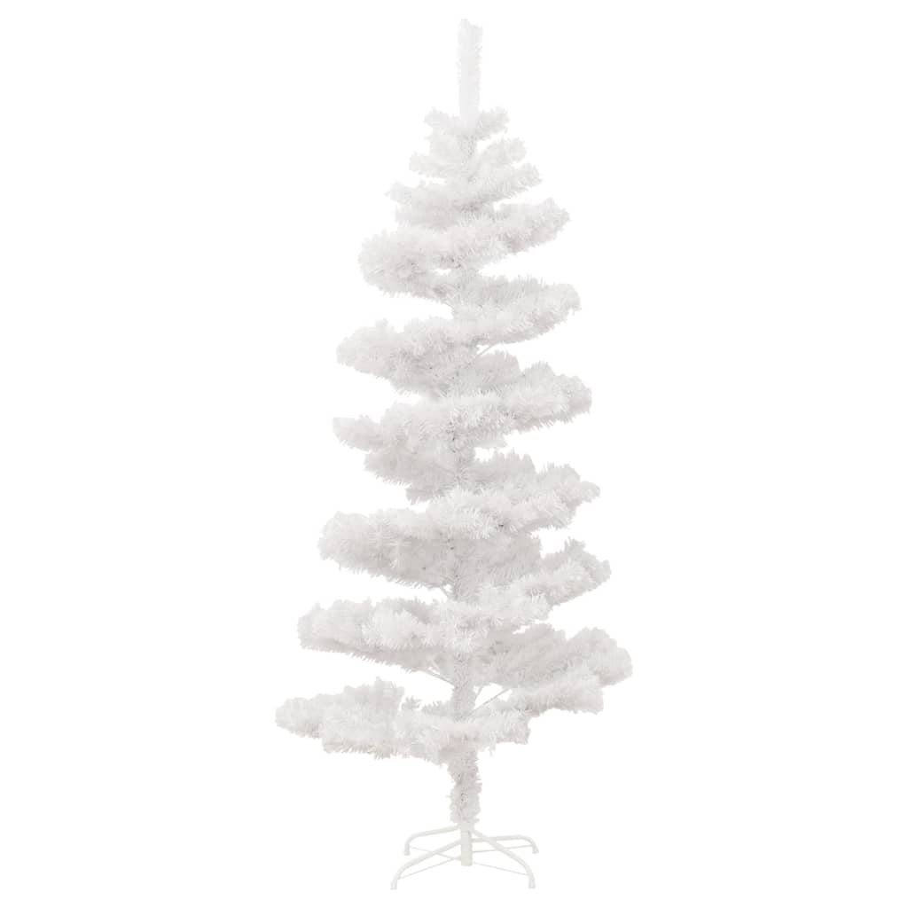 Kunstkerstboom met verlichting en standaard 180 cm PVC wit is nu te koop bij PeponiXL, paradijselijk wonen!