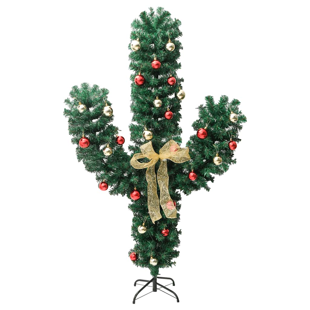 Kerstcactus met standaard en LED's 150 cm PVC groen is nu te koop bij PeponiXL, paradijselijk wonen!