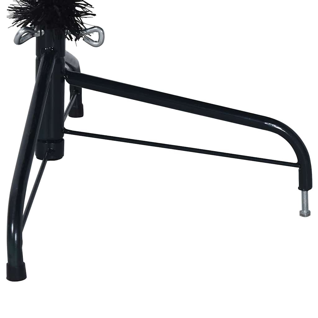 Kunstkerstboom met standaard half 180 cm PVC zwart is nu te koop bij PeponiXL, paradijselijk wonen!