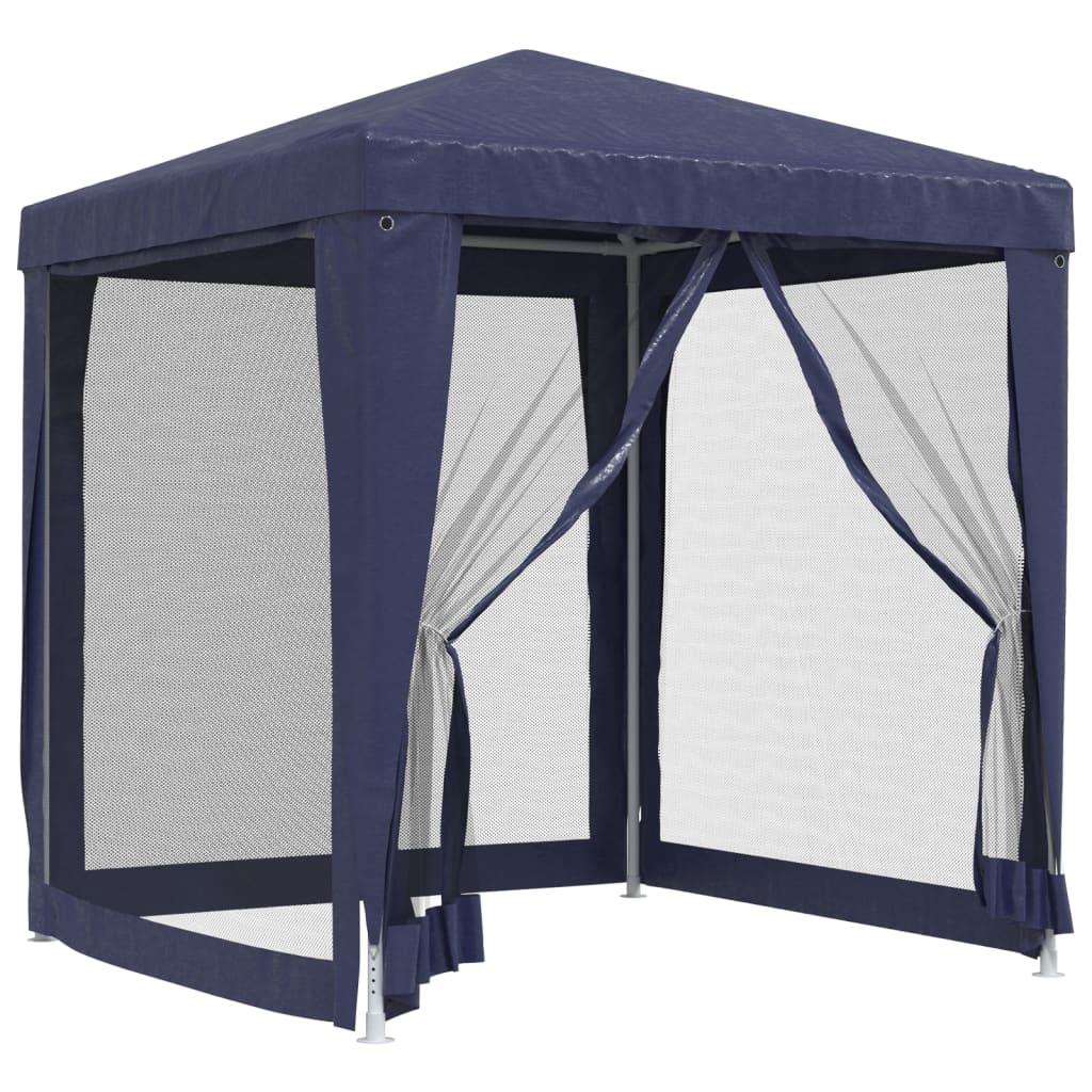 Partytent met 4 mesh zijwanden 2x2 m HDPE blauw is nu te koop bij PeponiXL, paradijselijk wonen!