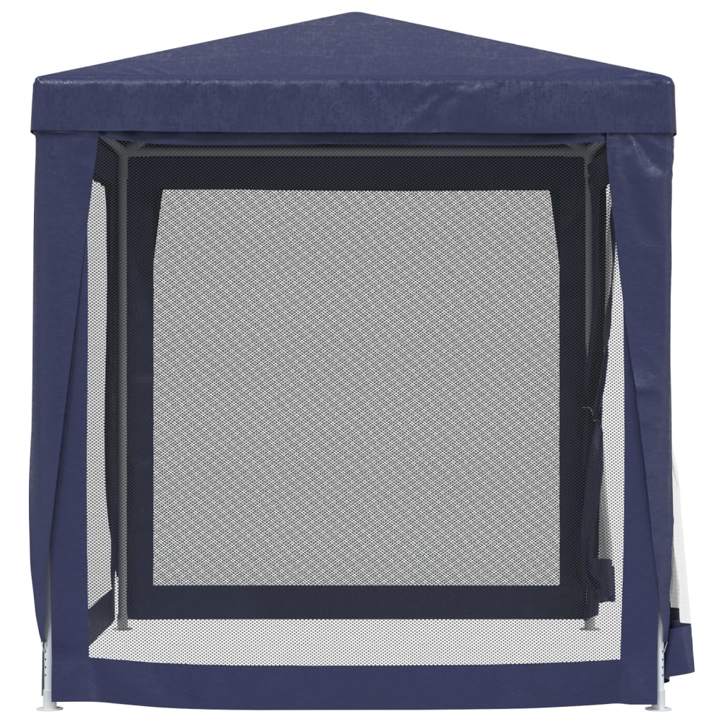 Partytent met 4 mesh zijwanden 2x2 m HDPE blauw is nu te koop bij PeponiXL, paradijselijk wonen!