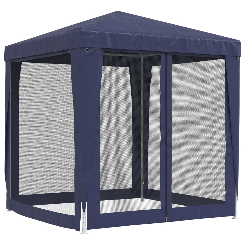 Partytent met 4 mesh zijwanden 2x2 m HDPE blauw is nu te koop bij PeponiXL, paradijselijk wonen!