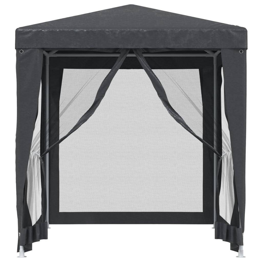 Partytent met 4 mesh zijwanden 2x2 m HDPE antracietkleurig is nu te koop bij PeponiXL, paradijselijk wonen!