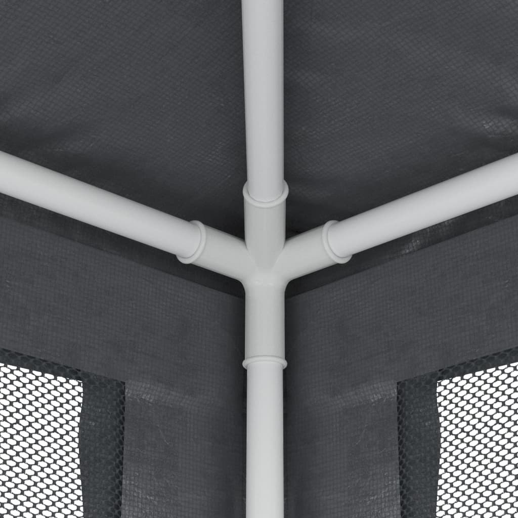 Partytent met 4 mesh zijwanden 2x2 m HDPE antracietkleurig is nu te koop bij PeponiXL, paradijselijk wonen!