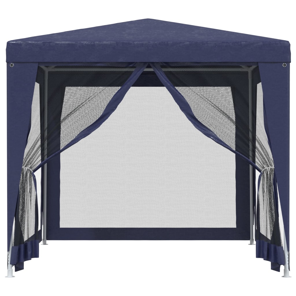 Partytent met 4 mesh zijwanden 2,5x2,5 m HDPE blauw is nu te koop bij PeponiXL, paradijselijk wonen!
