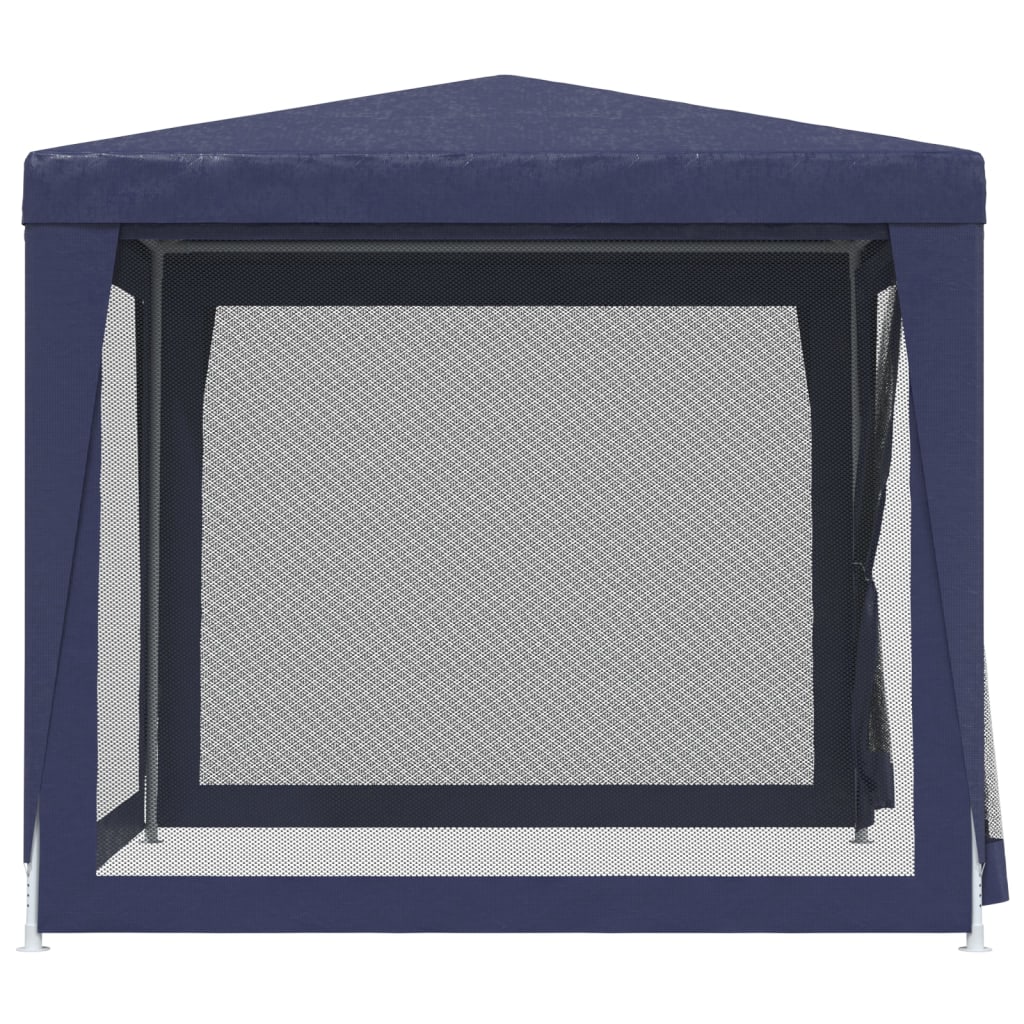 Partytent met 4 mesh zijwanden 2,5x2,5 m HDPE blauw is nu te koop bij PeponiXL, paradijselijk wonen!