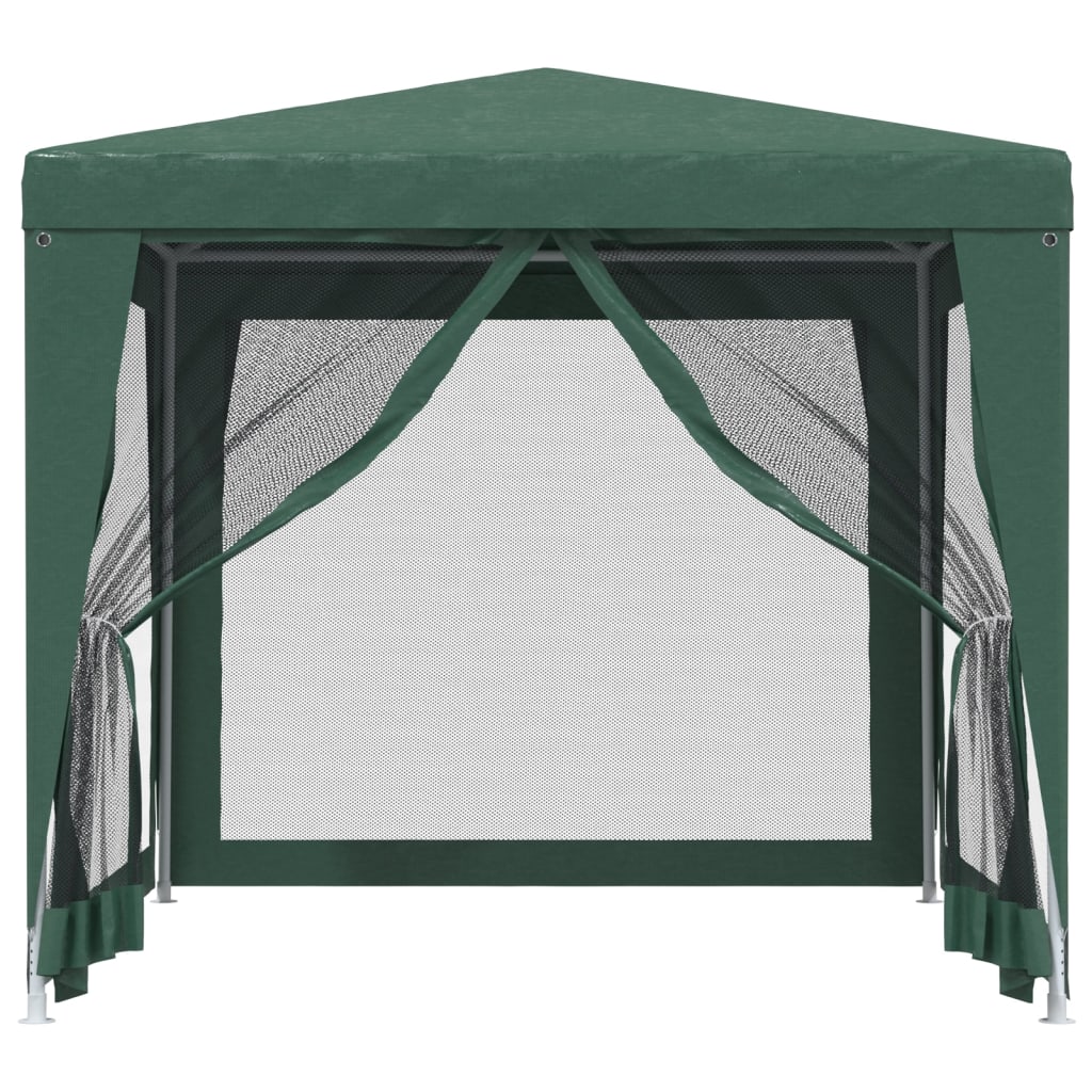 Partytent met 4 mesh zijwanden 2,5x2,5 m HDPE groen is nu te koop bij PeponiXL, paradijselijk wonen!