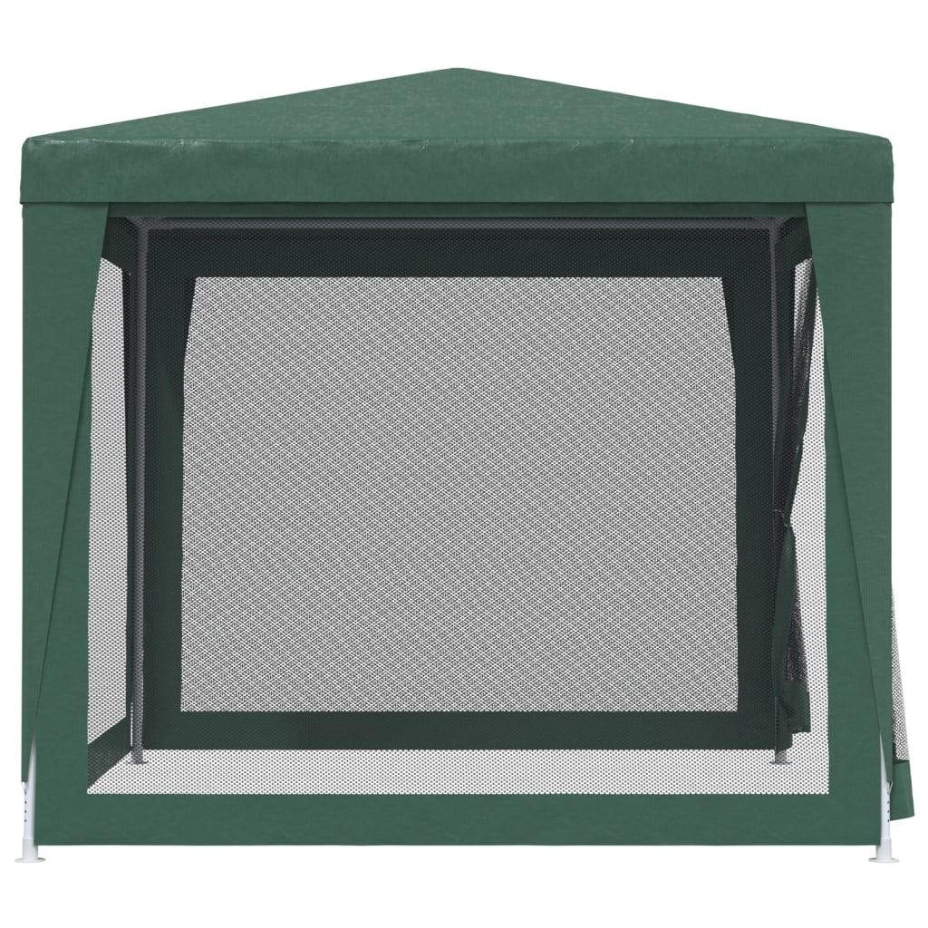 Partytent met 4 mesh zijwanden 2,5x2,5 m HDPE groen is nu te koop bij PeponiXL, paradijselijk wonen!