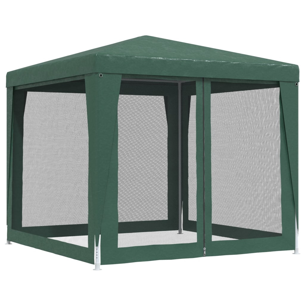 Partytent met 4 mesh zijwanden 2,5x2,5 m HDPE groen is nu te koop bij PeponiXL, paradijselijk wonen!