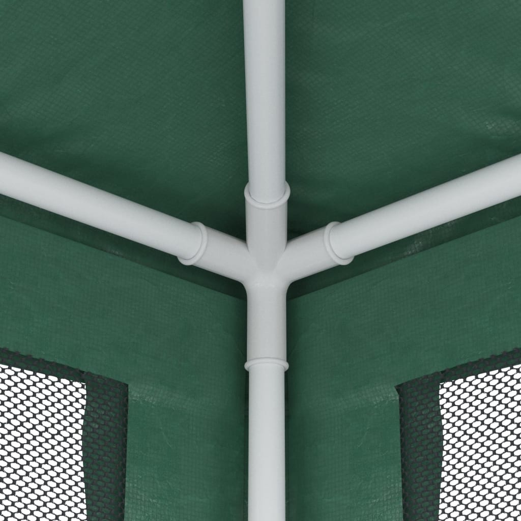 Partytent met 4 mesh zijwanden 2,5x2,5 m HDPE groen is nu te koop bij PeponiXL, paradijselijk wonen!
