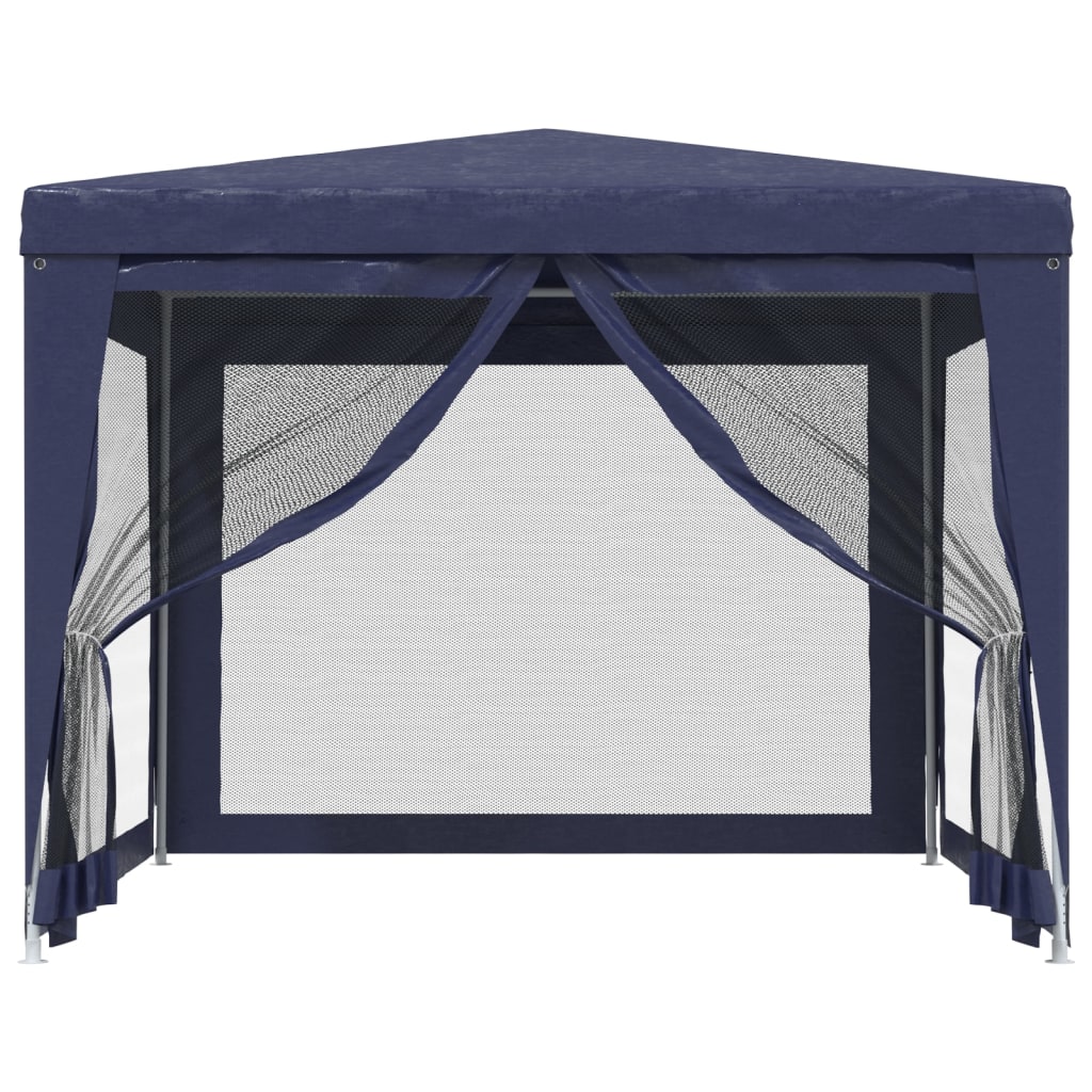Partytent met 4 mesh zijwanden 3x3 m HDPE blauw is nu te koop bij PeponiXL, paradijselijk wonen!
