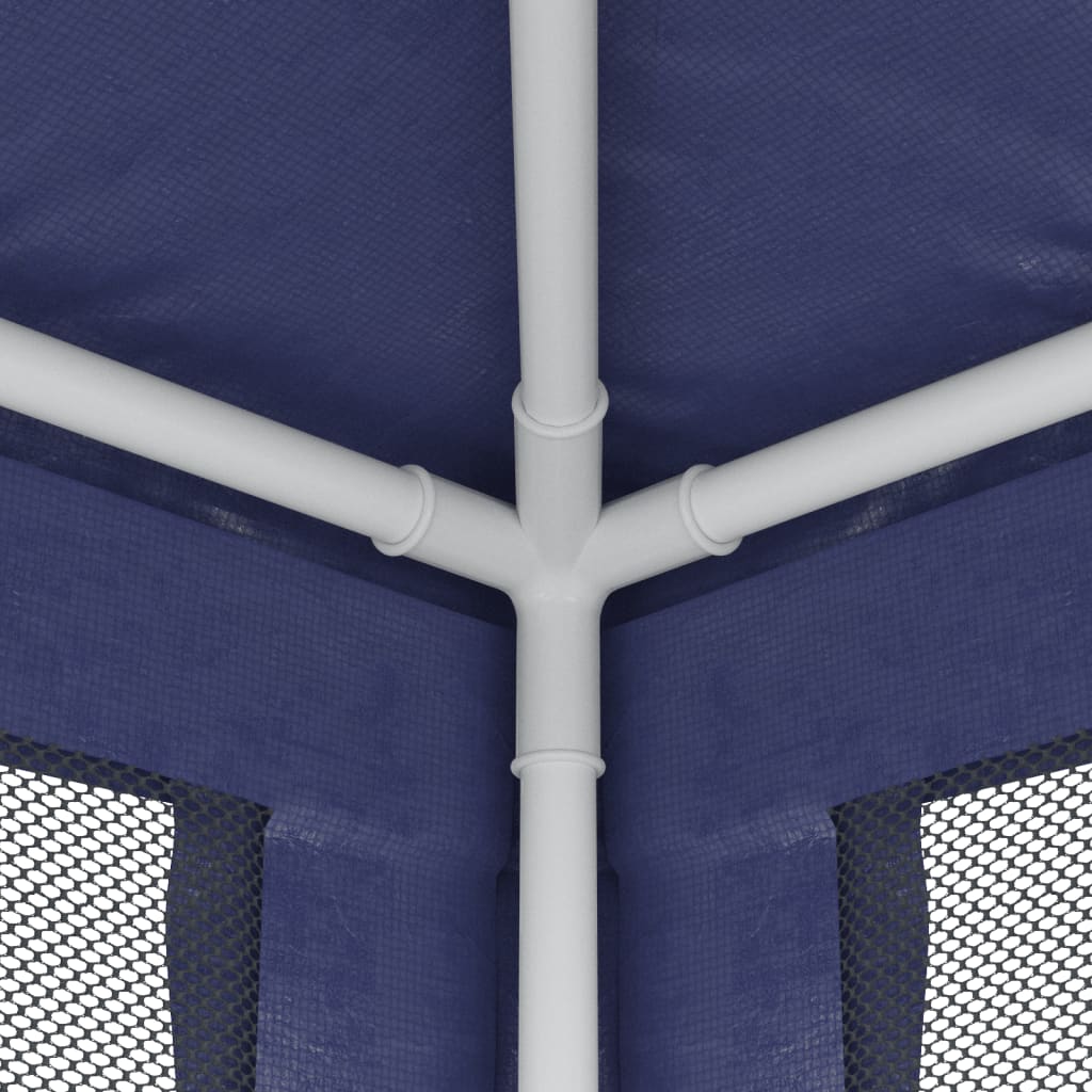 Partytent met 4 mesh zijwanden 3x3 m HDPE blauw is nu te koop bij PeponiXL, paradijselijk wonen!