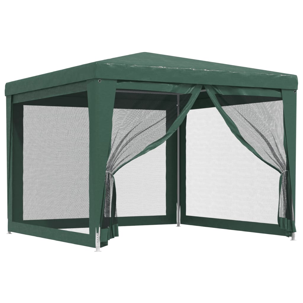 Partytent met 4 mesh zijwanden 3x3 m HDPE groen is nu te koop bij PeponiXL, paradijselijk wonen!