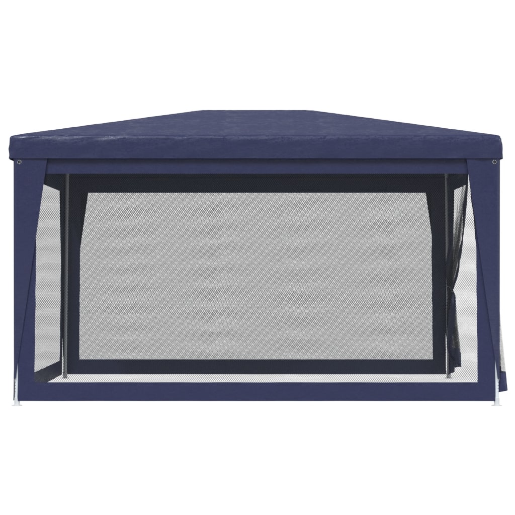 Partytent met 4 mesh zijwanden 3x4 m HDPE blauw is nu te koop bij PeponiXL, paradijselijk wonen!