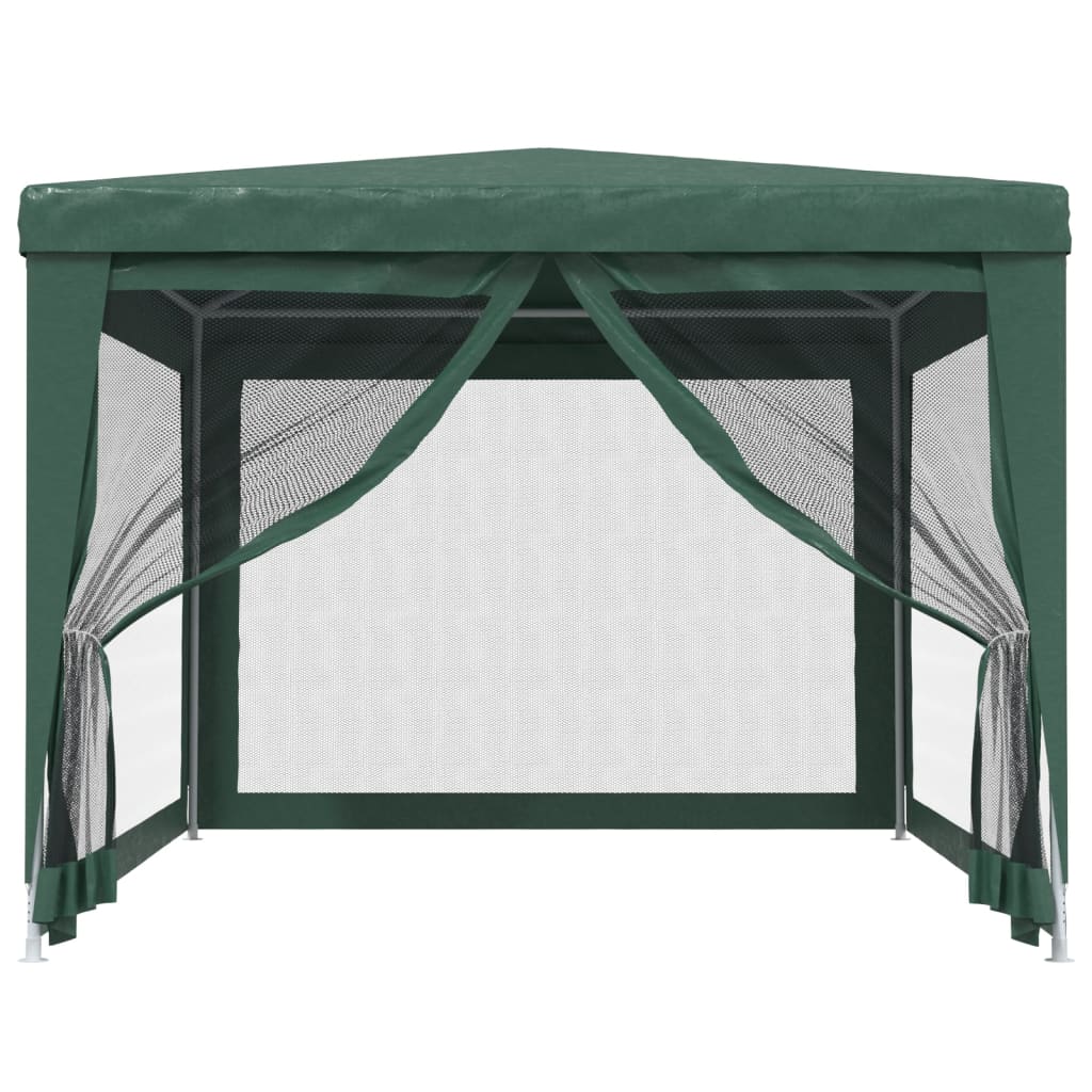 Partytent met 4 mesh zijwanden 3x4 m HDPE groen is nu te koop bij PeponiXL, paradijselijk wonen!