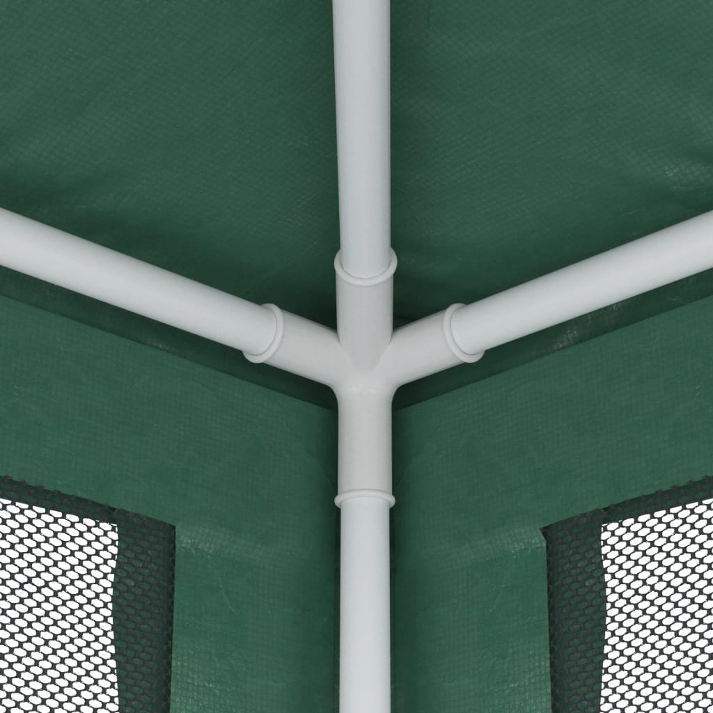 Partytent met 4 mesh zijwanden 3x4 m HDPE groen is nu te koop bij PeponiXL, paradijselijk wonen!