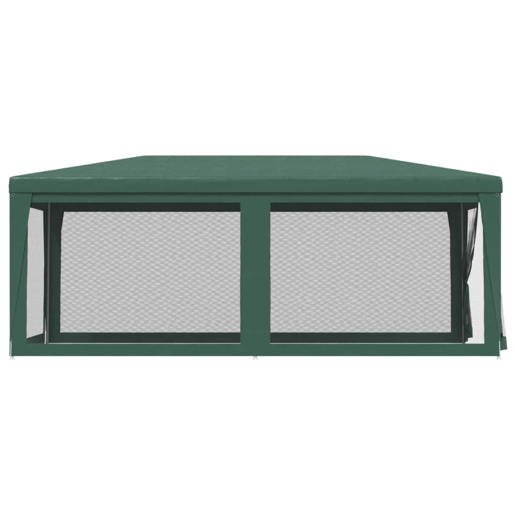 Partytent met 6 mesh zijwanden 3x6 m HDPE groen is nu te koop bij PeponiXL, paradijselijk wonen!
