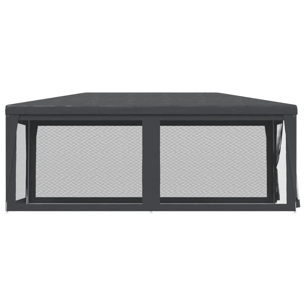 Partytent met 6 mesh zijwanden 3x6 m HDPE antracietkleurig is nu te koop bij PeponiXL, paradijselijk wonen!