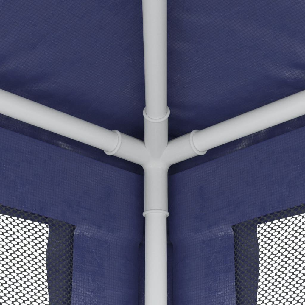Partytent met 10 mesh zijwanden 3x12 m HDPE blauw is nu te koop bij PeponiXL, paradijselijk wonen!