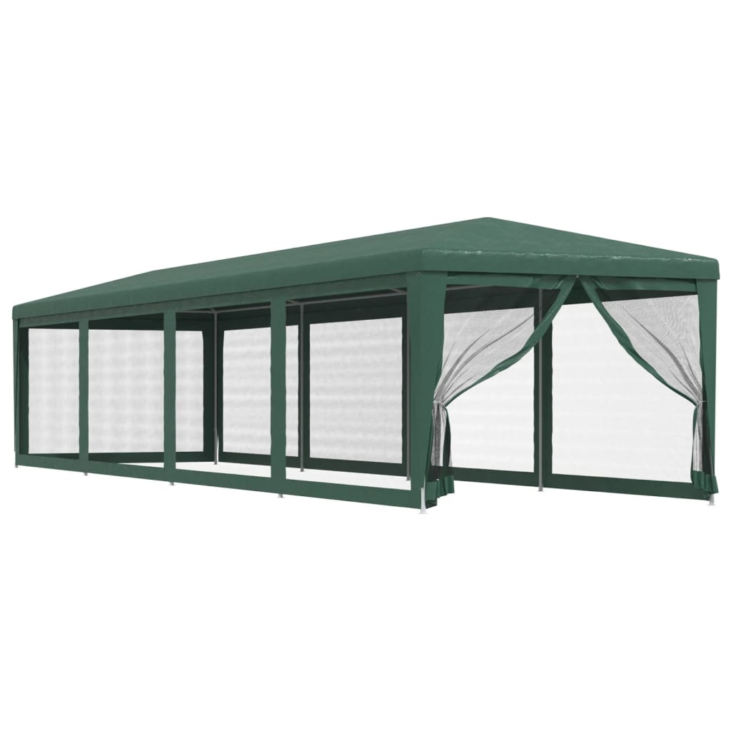 Partytent met 10 mesh zijwanden 3x12 m HDPE groen is nu te koop bij PeponiXL, paradijselijk wonen!