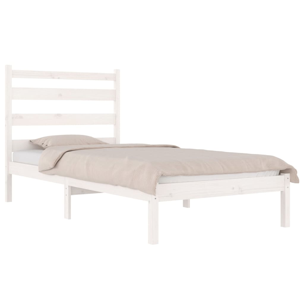 Bedframe massief grenenhout wit 100x200 cm is nu te koop bij PeponiXL, paradijselijk wonen!