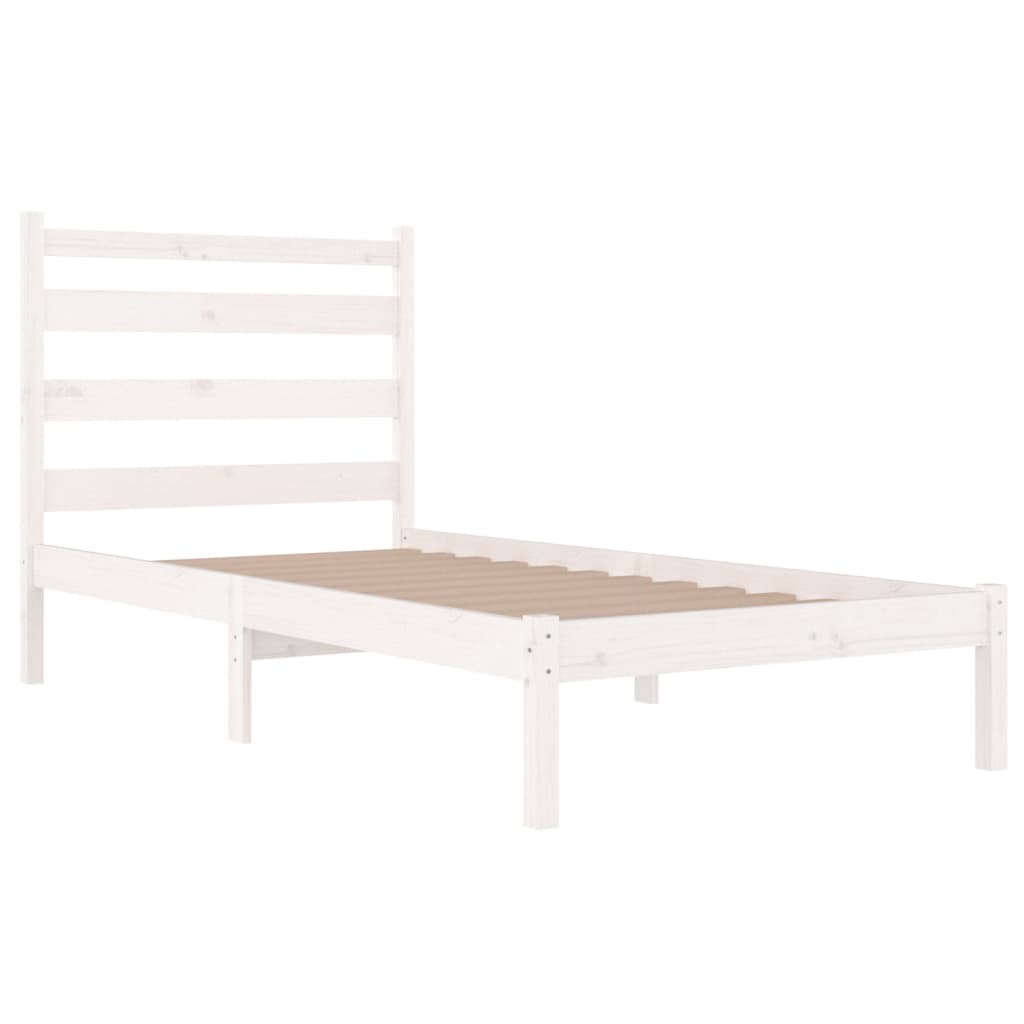 Bedframe massief grenenhout wit 100x200 cm is nu te koop bij PeponiXL, paradijselijk wonen!