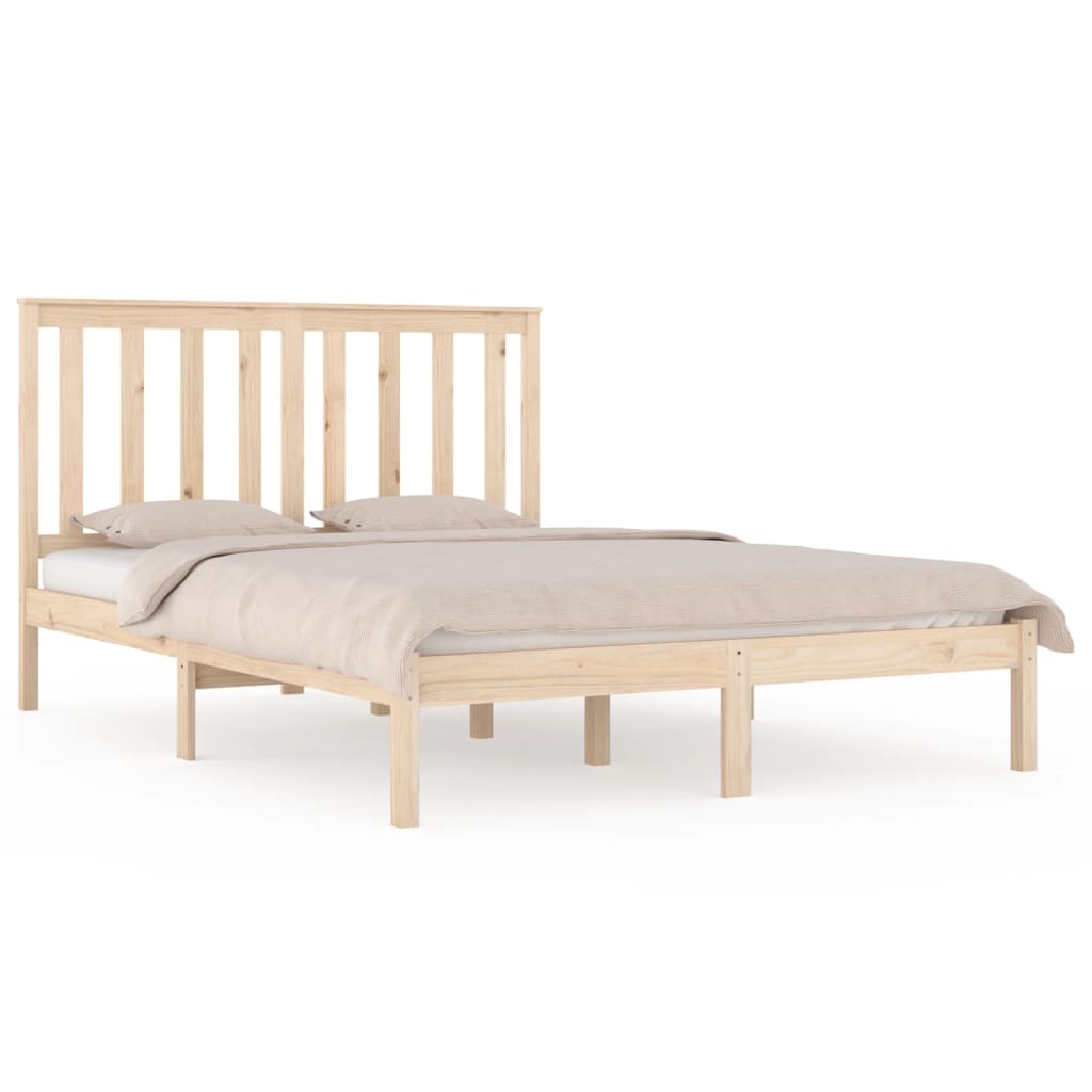 Bedframe massief grenenhout 135x190 cm is nu te koop bij PeponiXL, paradijselijk wonen!
