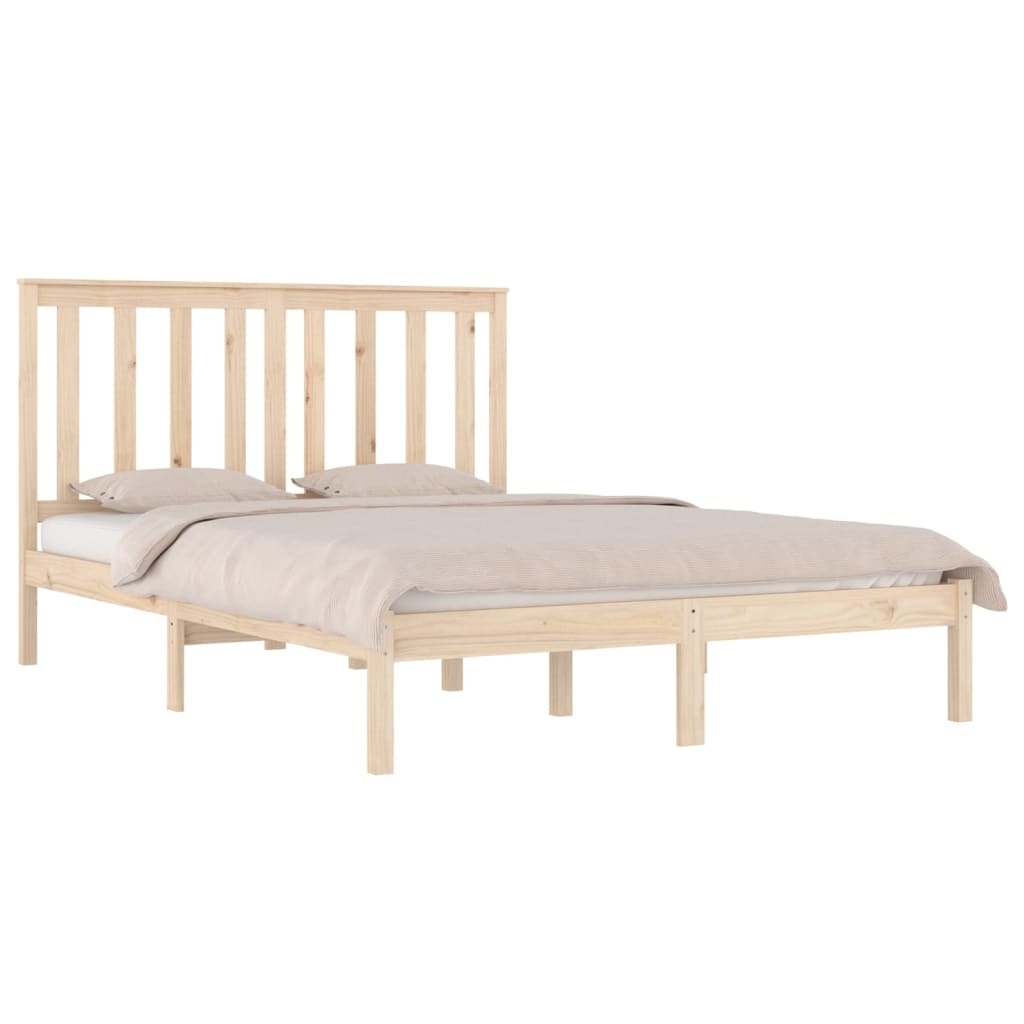 Bedframe massief grenenhout 135x190 cm is nu te koop bij PeponiXL, paradijselijk wonen!