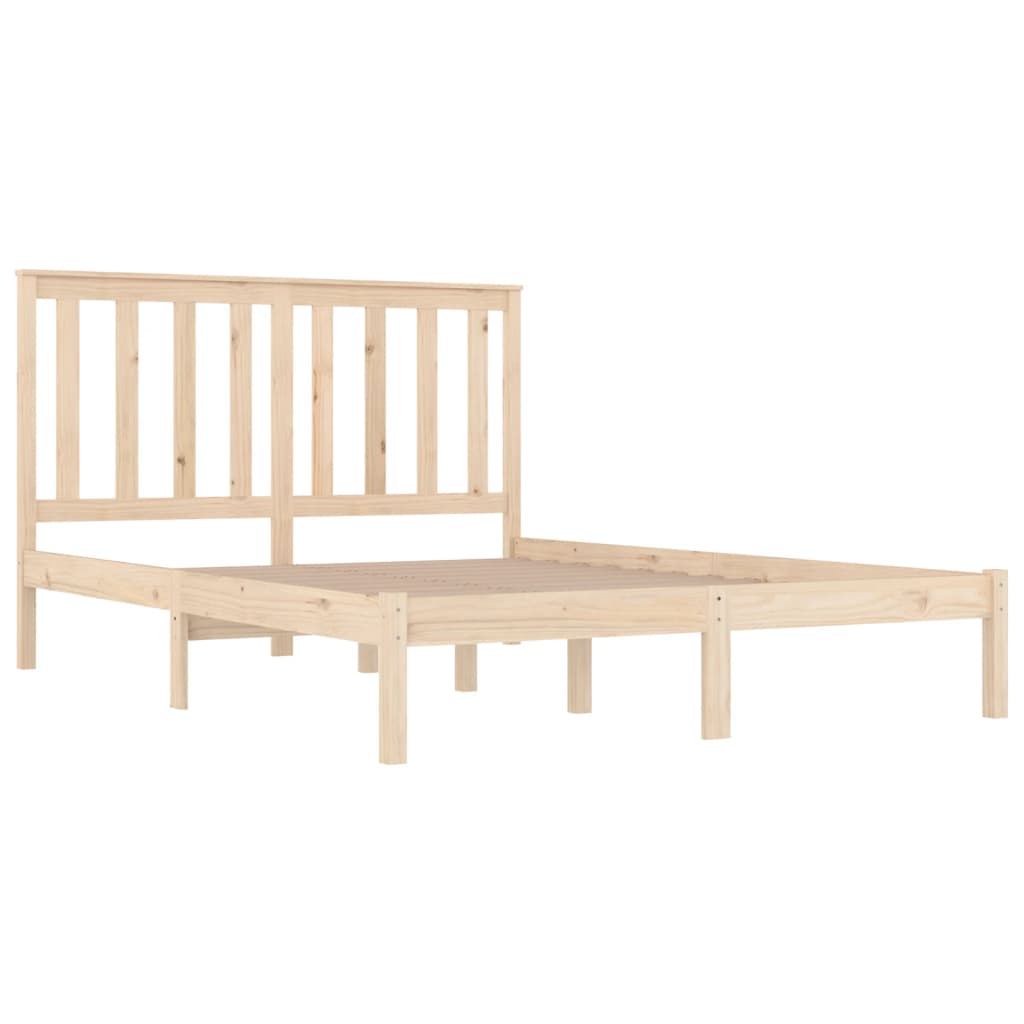 Bedframe massief grenenhout 135x190 cm is nu te koop bij PeponiXL, paradijselijk wonen!