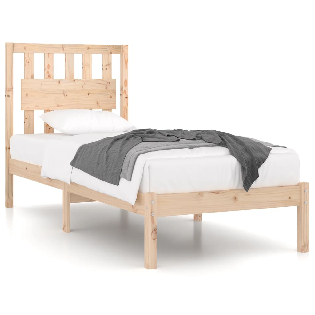 Bedframe massief grenenhout 90x190 cm is nu te koop bij PeponiXL, paradijselijk wonen!