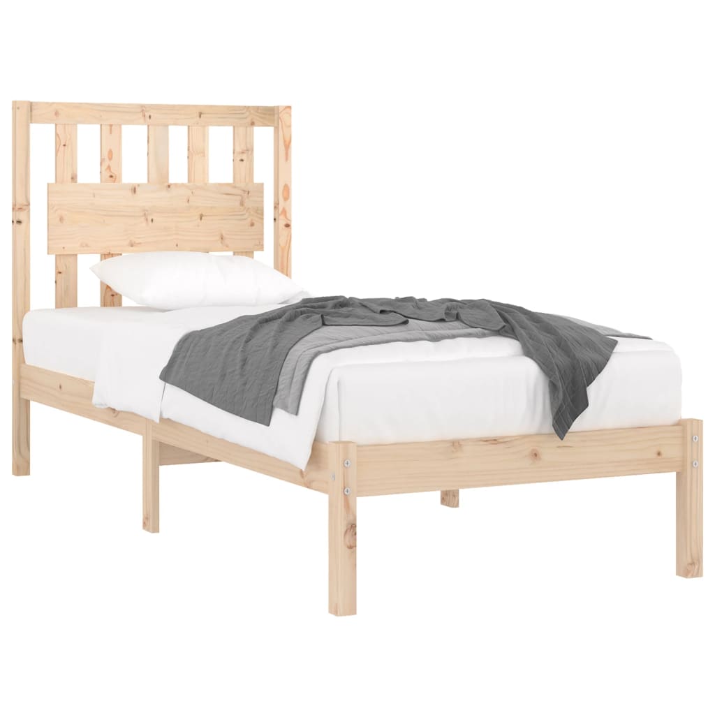 Bedframe massief grenenhout 90x190 cm is nu te koop bij PeponiXL, paradijselijk wonen!
