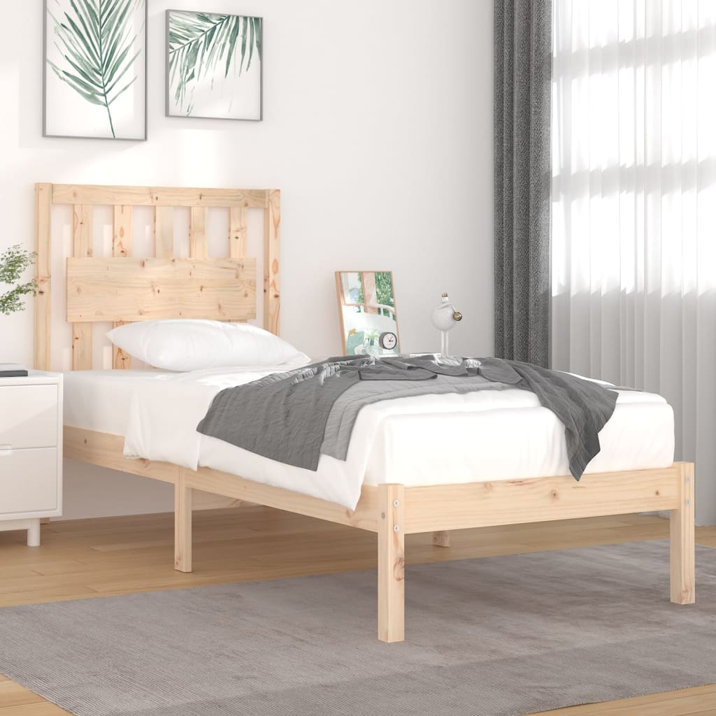 Bedframe massief grenenhout 90x190 cm is nu te koop bij PeponiXL, paradijselijk wonen!