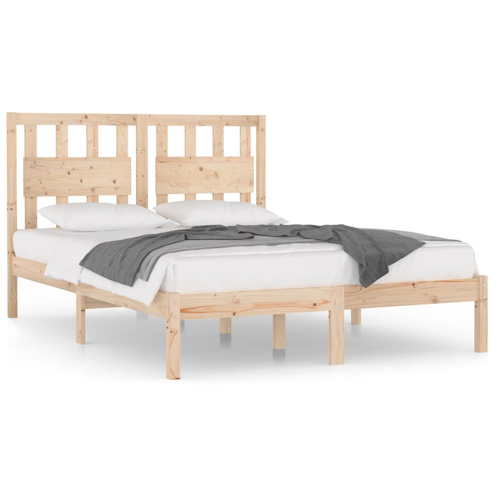 Bedframe massief grenenhout 160x200 cm is nu te koop bij PeponiXL, paradijselijk wonen!