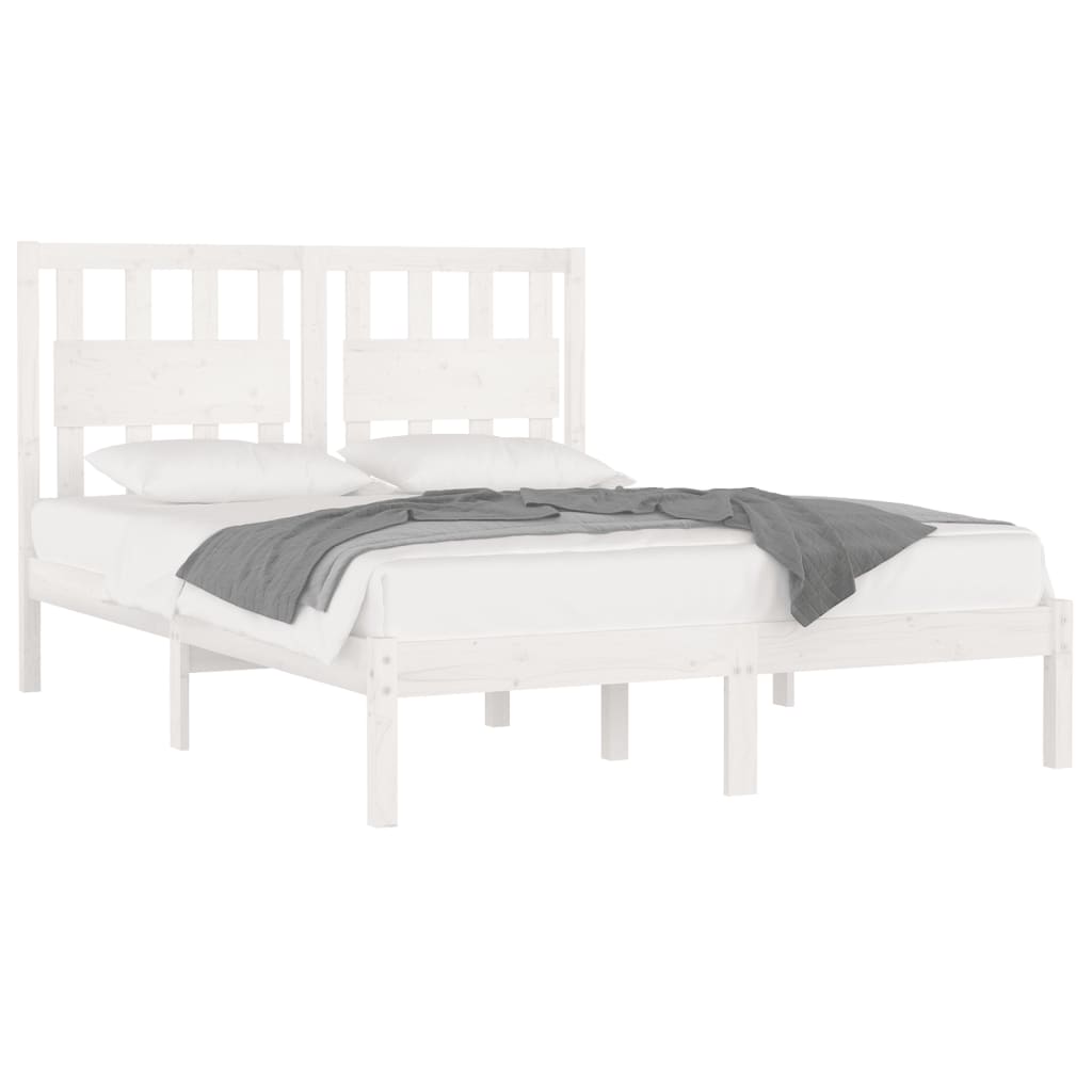 Bedframe massief grenenhout wit 180x200 cm is nu te koop bij PeponiXL, paradijselijk wonen!