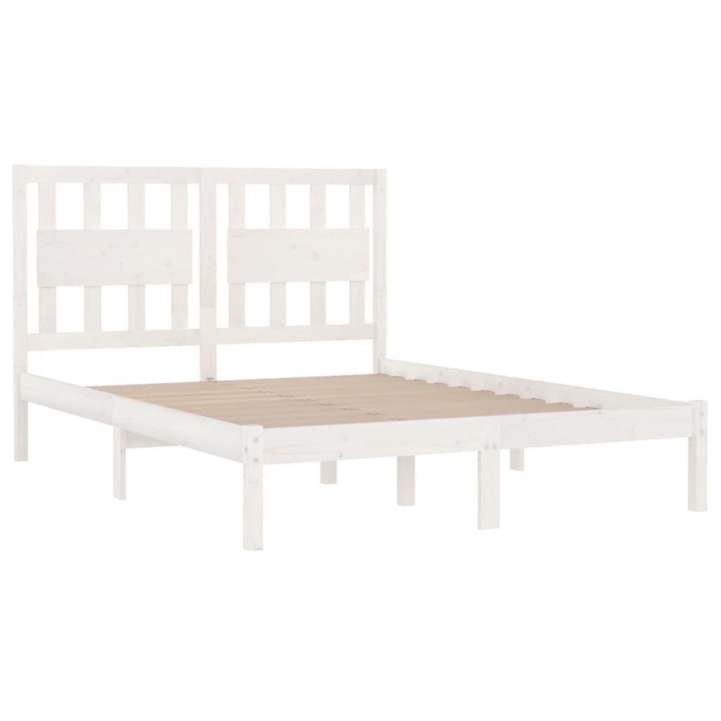 Bedframe massief grenenhout wit 180x200 cm is nu te koop bij PeponiXL, paradijselijk wonen!