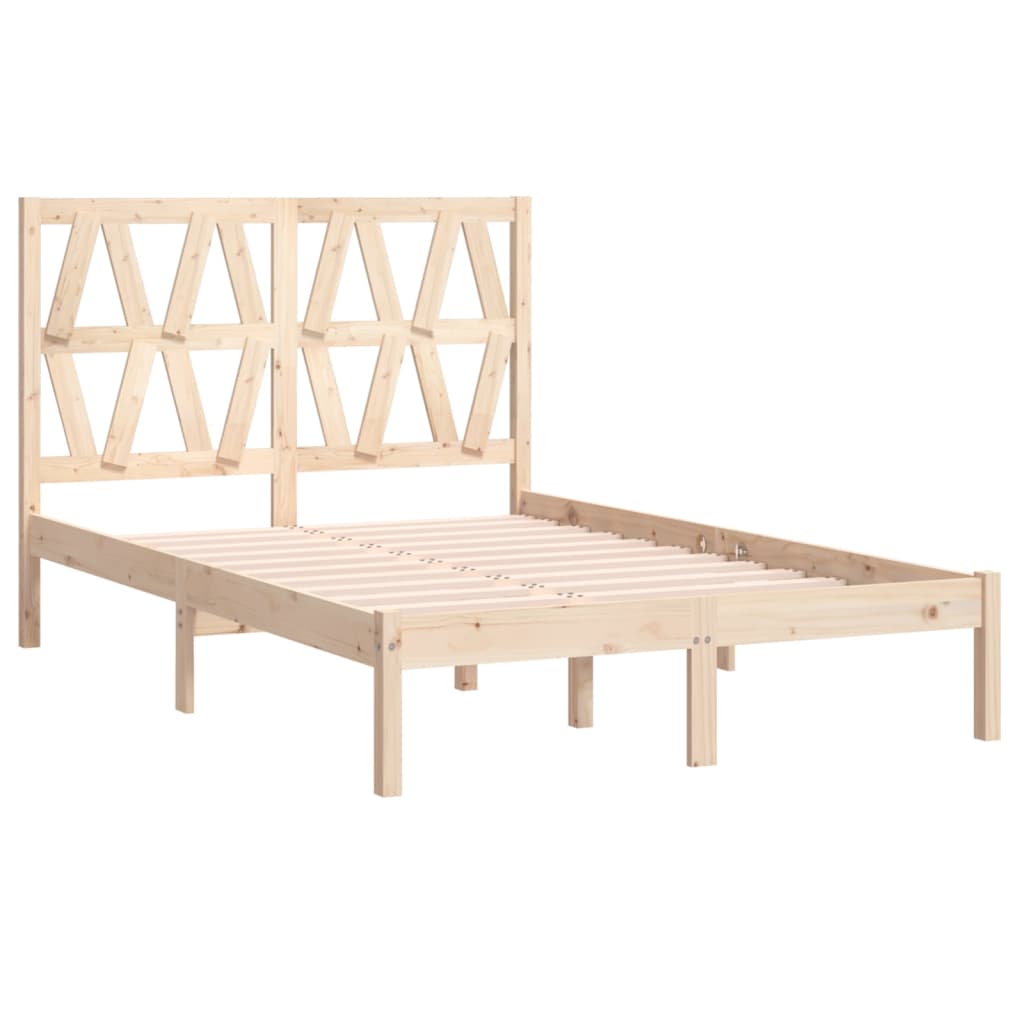 Bedframe massief grenenhout 135x190 cm is nu te koop bij PeponiXL, paradijselijk wonen!